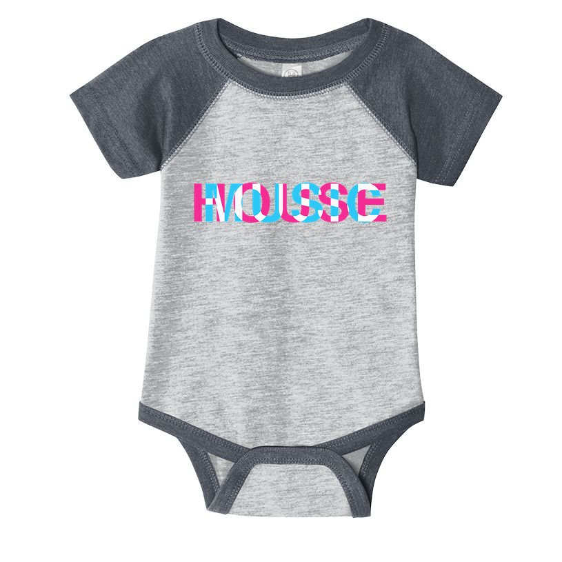 House Music Glitch Optical Illusion Edm Rave Dj Infant Baby Jersey Bodysuit