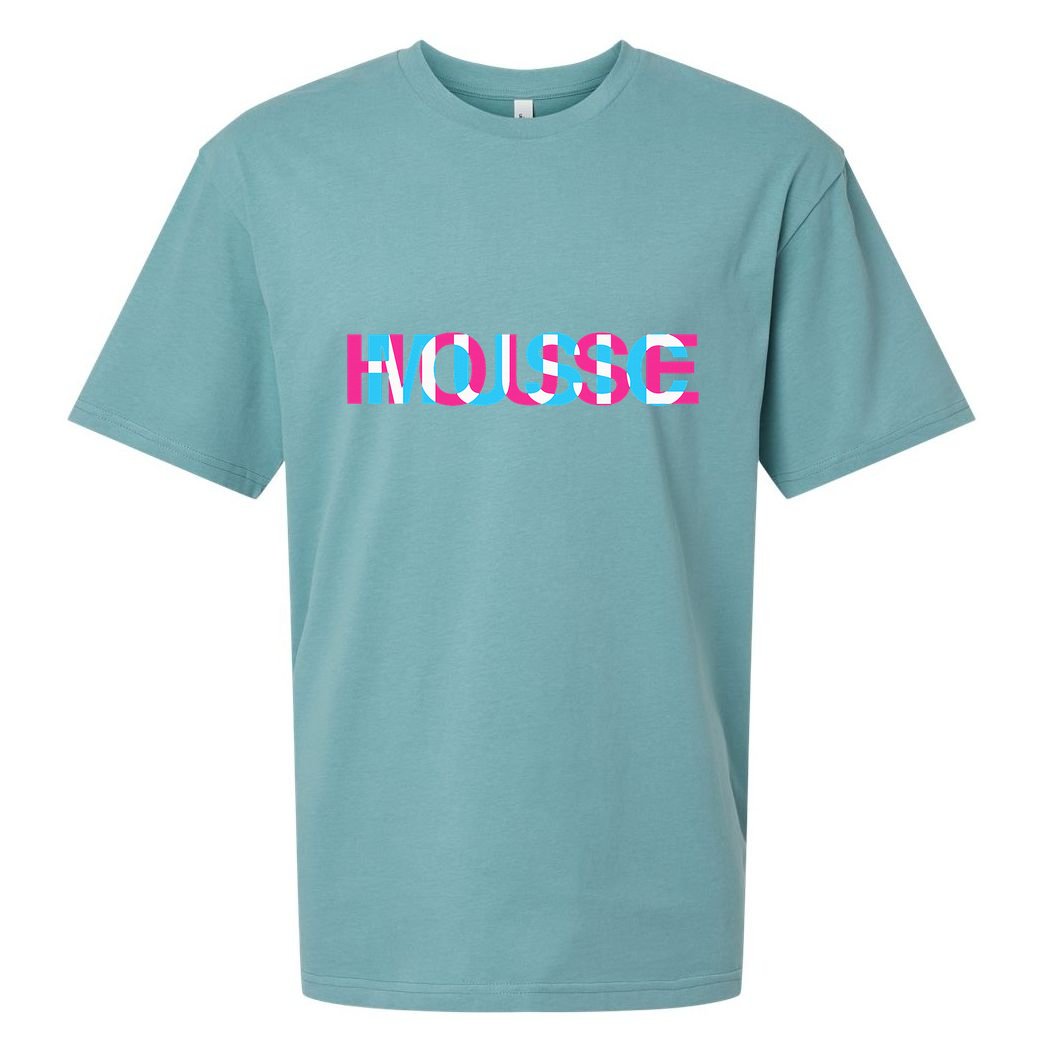 House Music Glitch Optical Illusion Edm Rave Dj Sueded Cloud Jersey T-Shirt