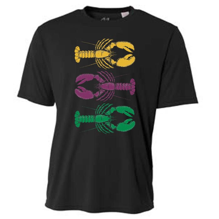 Happy Mardi Gras 2024 Crawfish Matching Party Vintage Cooling Performance Crew T-Shirt