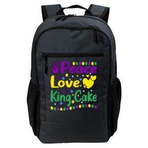 Happy Mardi Gras King Cake Peace Love Gift Daily Commute Backpack