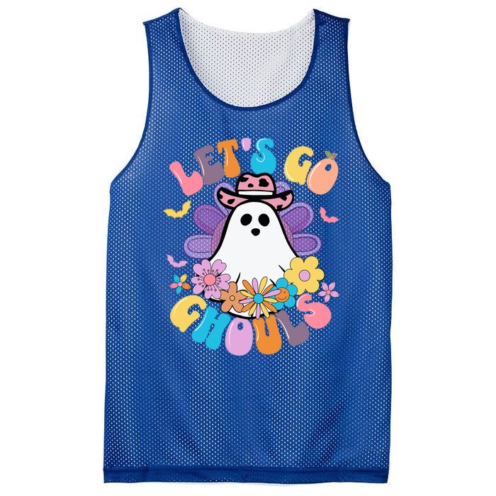 Halloween Meaningful Gift Lets Go Ghouls Gift Mesh Reversible Basketball Jersey Tank