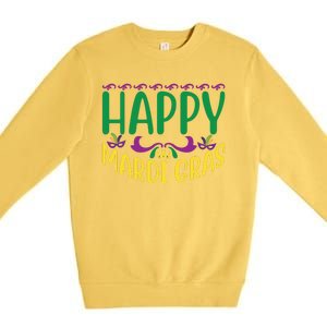 Happy Mardi Gras Premium Crewneck Sweatshirt