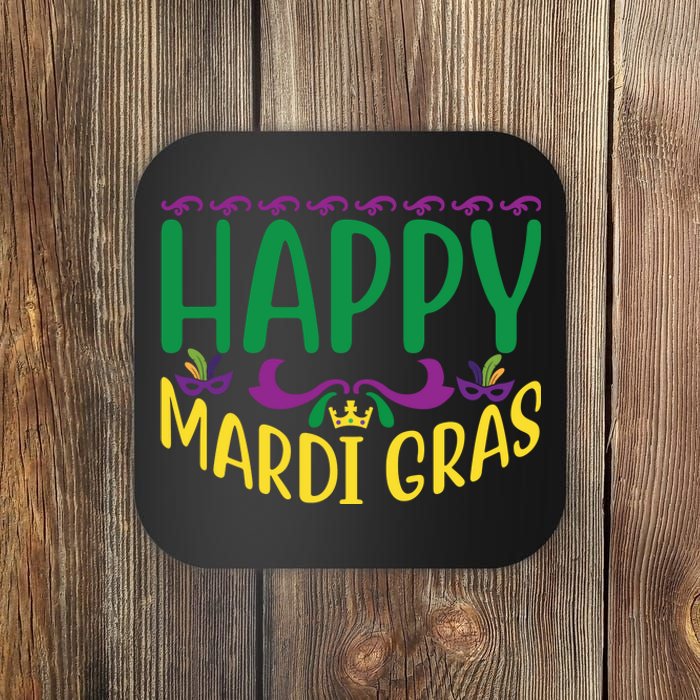 Happy Mardi Gras Coaster