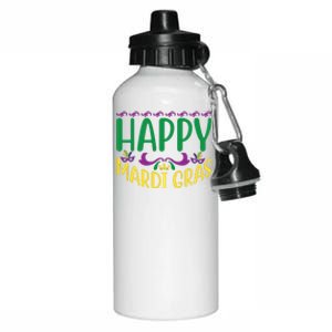 Happy Mardi Gras Aluminum Water Bottle