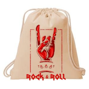 Heavy Metal Guitar Death Metal Rock N Roll Music Drawstring Bag