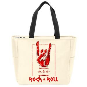 Heavy Metal Guitar Death Metal Rock N Roll Music Zip Tote Bag