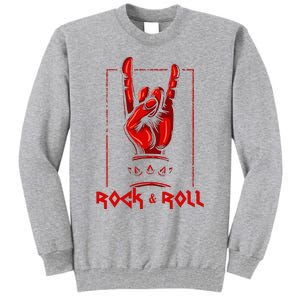 Heavy Metal Guitar Death Metal Rock N Roll Music Tall Sweatshirt