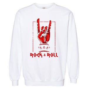 Heavy Metal Guitar Death Metal Rock N Roll Music Garment-Dyed Sweatshirt