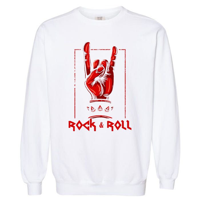 Heavy Metal Guitar Death Metal Rock N Roll Music Garment-Dyed Sweatshirt