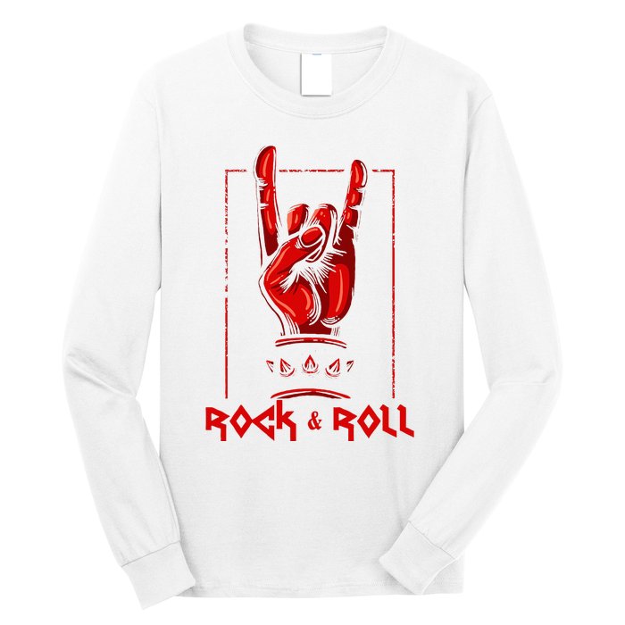 Heavy Metal Guitar Death Metal Rock N Roll Music Long Sleeve Shirt