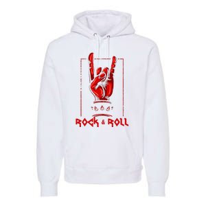 Heavy Metal Guitar Death Metal Rock N Roll Music Premium Hoodie