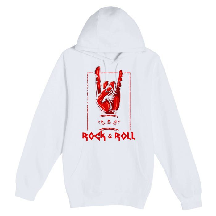 Heavy Metal Guitar Death Metal Rock N Roll Music Premium Pullover Hoodie