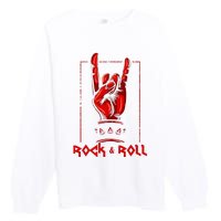 Heavy Metal Guitar Death Metal Rock N Roll Music Premium Crewneck Sweatshirt