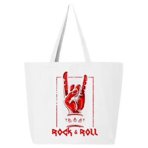 Heavy Metal Guitar Death Metal Rock N Roll Music 25L Jumbo Tote