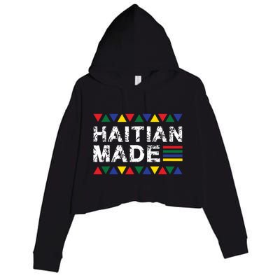 Haitian Made Haiti Pride Crop Fleece Hoodie