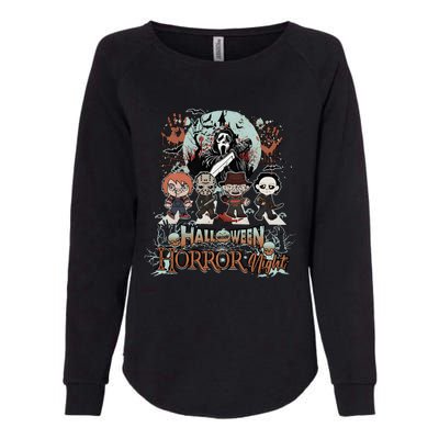 Horror Movie Halloween Scream Spooky Halloween Horror Night Womens California Wash Sweatshirt