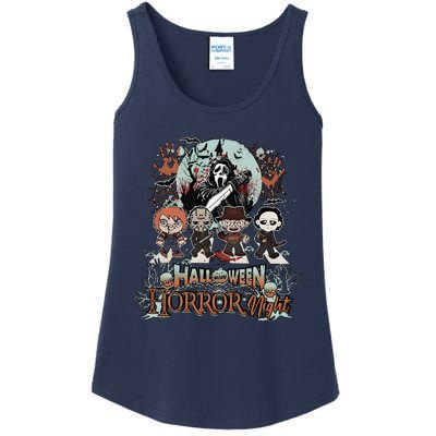 Horror Movie Halloween Scream Spooky Halloween Horror Night Ladies Essential Tank