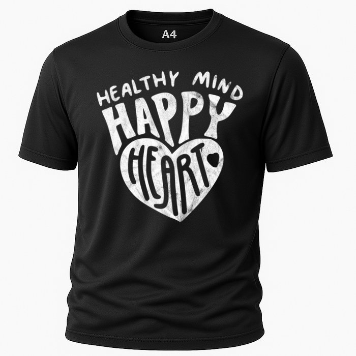 Healthy Mind Happy Heart Mental Health Cooling Performance Crew T-Shirt