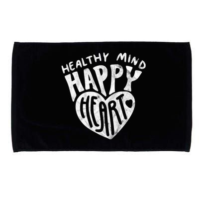 Healthy Mind Happy Heart Mental Health Microfiber Hand Towel