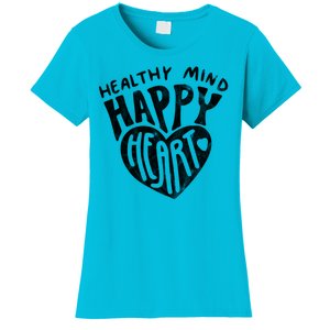 Healthy Mind Happy Heart Mental Health Women's T-Shirt