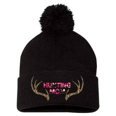 Hunting Mom Pom Pom 12in Knit Beanie