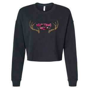 Hunting Mom Cropped Pullover Crew