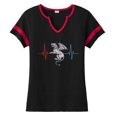 Heartbeat Manticore Ladies Halftime Notch Neck Tee