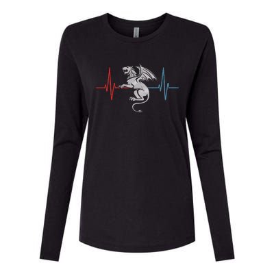 Heartbeat Manticore Womens Cotton Relaxed Long Sleeve T-Shirt