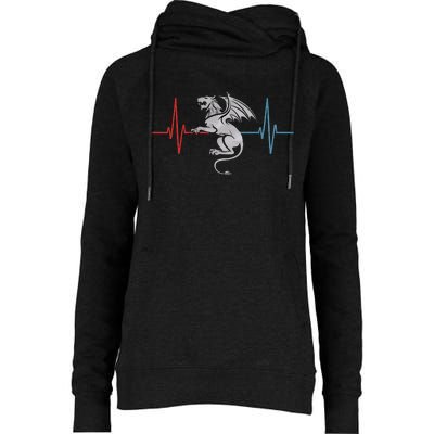 Heartbeat Manticore Womens Funnel Neck Pullover Hood