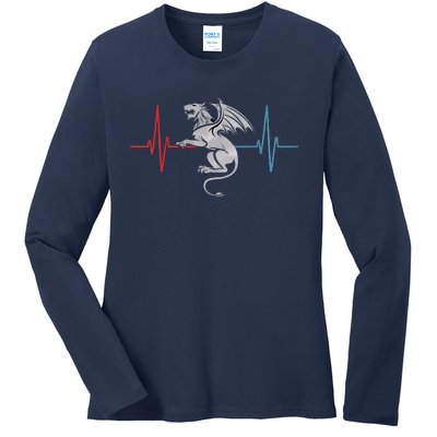 Heartbeat Manticore Ladies Long Sleeve Shirt