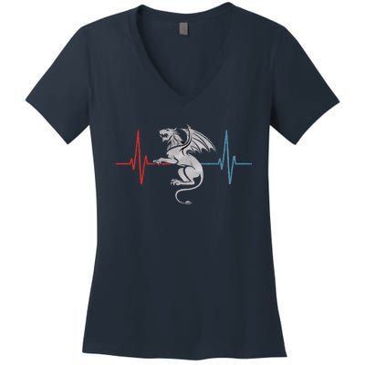 Heartbeat Manticore Women's V-Neck T-Shirt