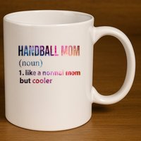 Handball Mom 11oz C Handle Ceramic Mug