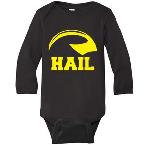 Hail Michigan Helmet Football Victors Baby Long Sleeve Bodysuit