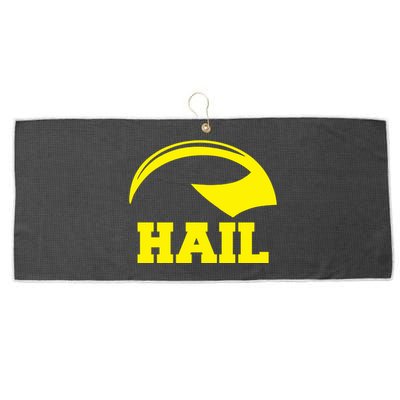 Hail Michigan Helmet Football Victors Large Microfiber Waffle Golf Towel