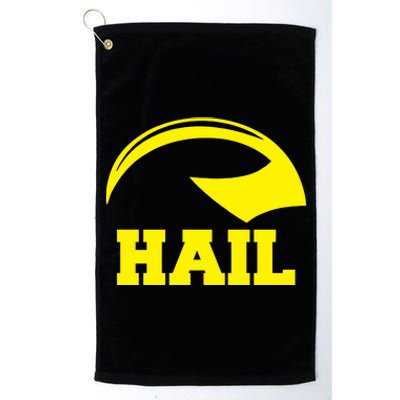 Hail Michigan Helmet Football Victors Platinum Collection Golf Towel