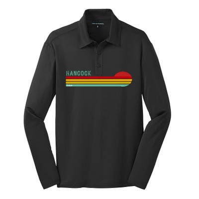 Hancock Michigan Silk Touch Performance Long Sleeve Polo