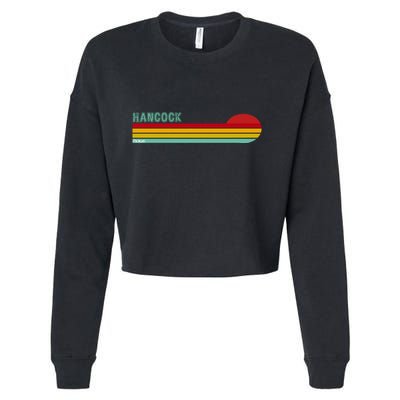 Hancock Michigan Cropped Pullover Crew