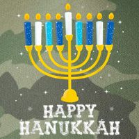 Hanukkah Menorah Happy Hanukkah Legacy Tie Dye Trucker Hat