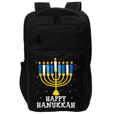 Hanukkah Menorah Happy Hanukkah Impact Tech Backpack