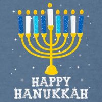Hanukkah Menorah Happy Hanukkah Garment-Dyed Sweatshirt