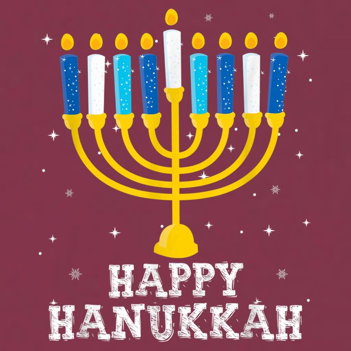 Hanukkah Menorah Happy Hanukkah 16oz Travel Tumbler