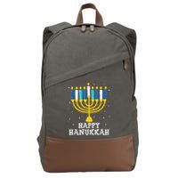 Hanukkah Menorah Happy Hanukkah Cotton Canvas Backpack