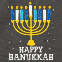 Hanukkah Menorah Happy Hanukkah Vector Backpack