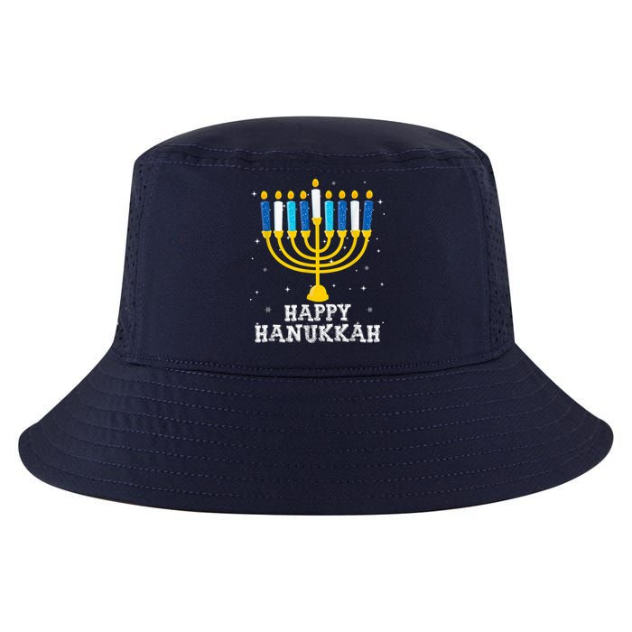Hanukkah Menorah Happy Hanukkah Cool Comfort Performance Bucket Hat