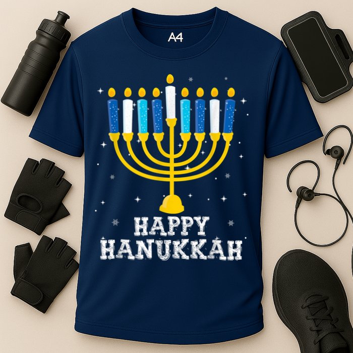 Hanukkah Menorah Happy Hanukkah Performance Shirt