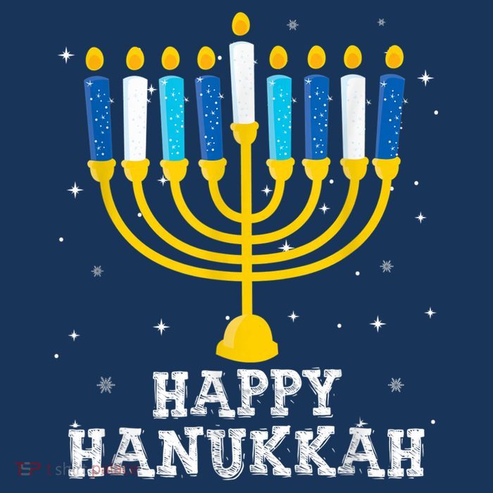 Hanukkah Menorah Happy Hanukkah Apron