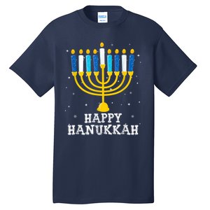 Hanukkah Menorah Happy Hanukkah Tall T-Shirt