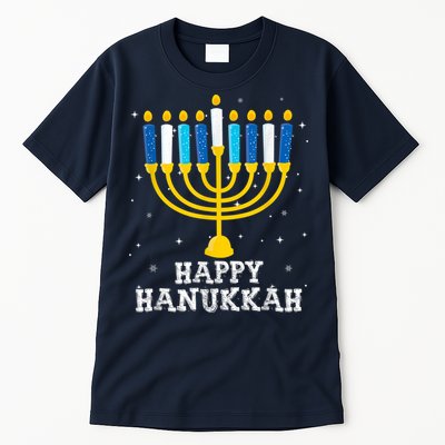 Hanukkah Menorah Happy Hanukkah Tall T-Shirt