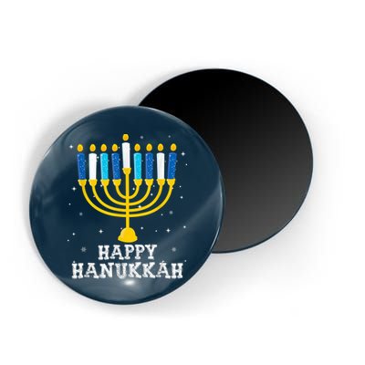 Hanukkah Menorah Happy Hanukkah Magnet