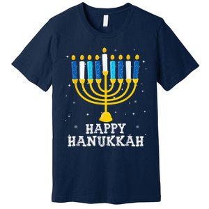 Hanukkah Menorah Happy Hanukkah Premium T-Shirt